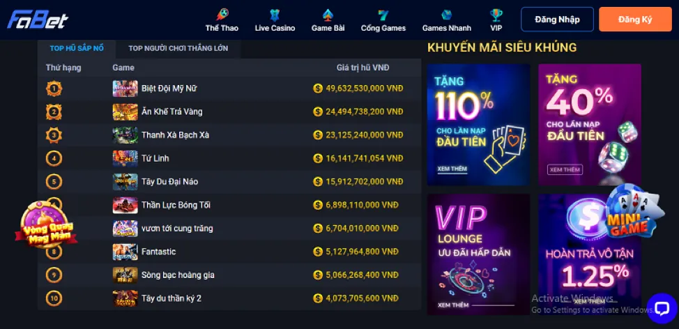 Giải đấu slot và sự kiện đặc biệt tại MK88